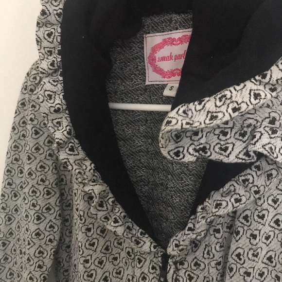 Smak parlour zip-up cotton jacket heart design - Picture 3 of 3